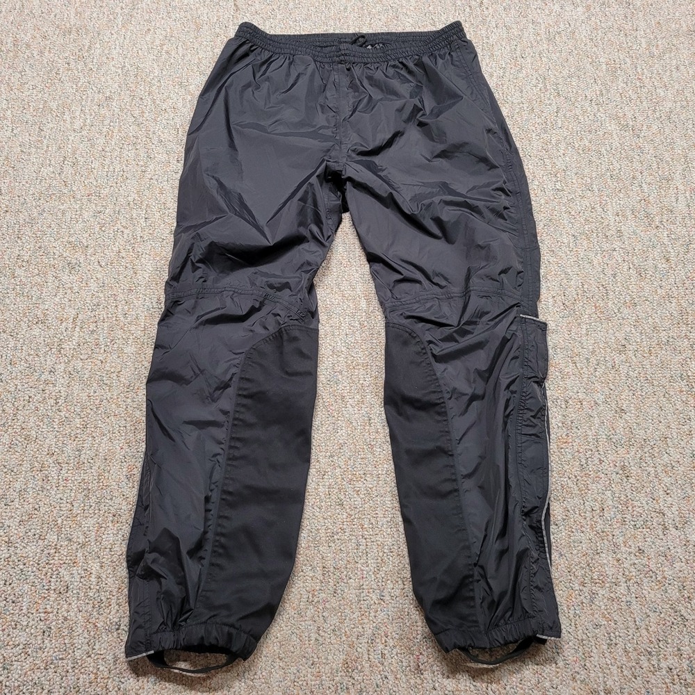 Harley Davidson Rain Pants Men 2XL Black Biker Riding Gear Nylon Outdoor Weather